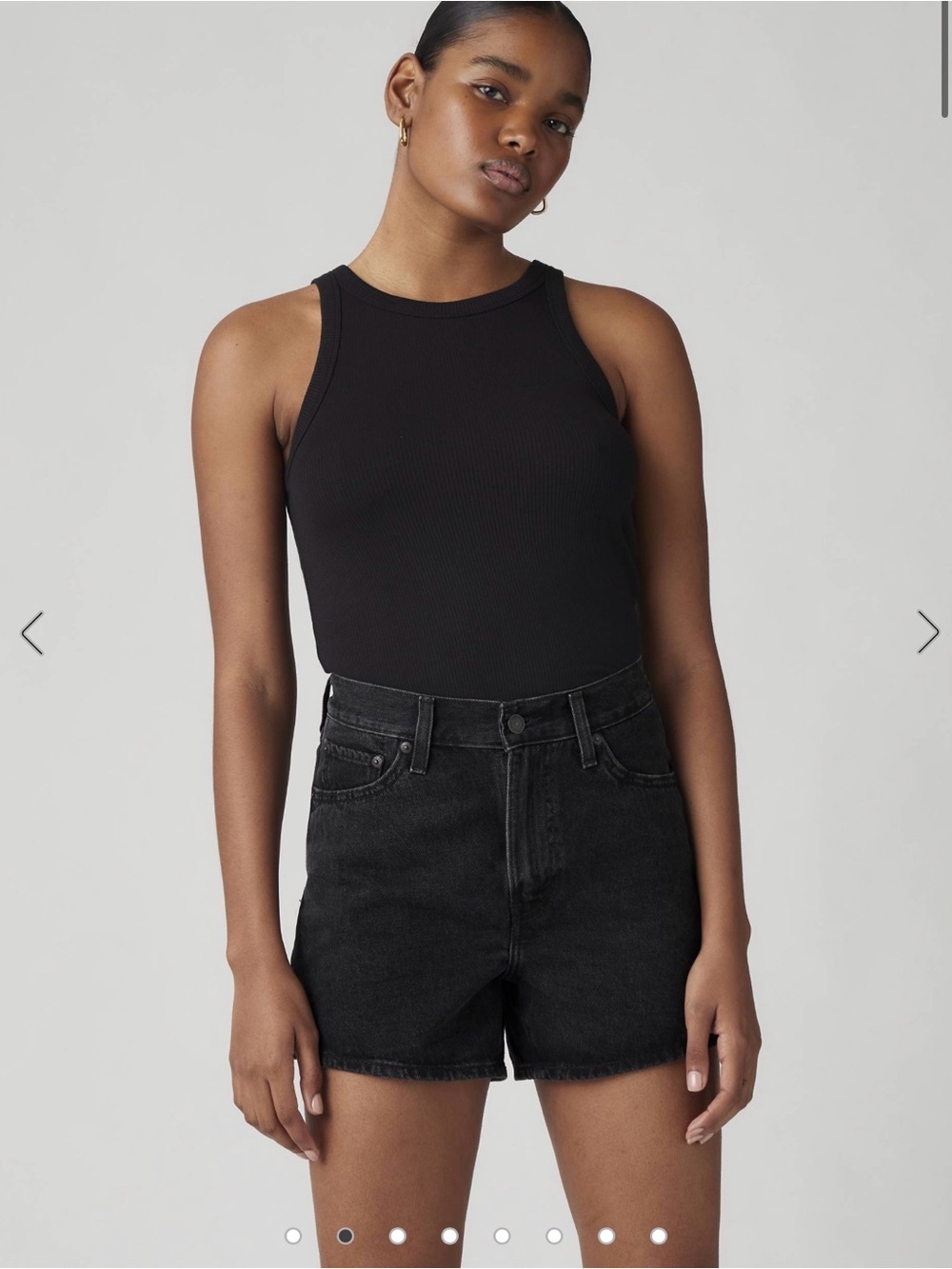 Levi's Black 80’s Mom Shorts - 24